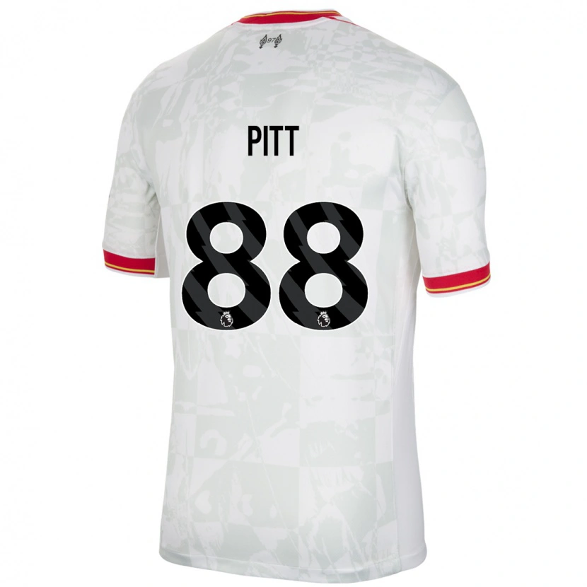 Danxen Mann Lucas Pitt #88 Hvit Rød Svart Tredje Sett Drakt Trøye 2024/25 Skjorter T-Skjorte