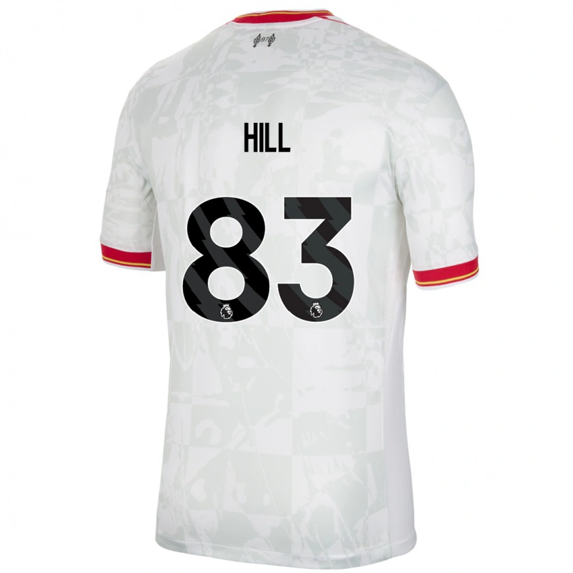 Danxen Mann Thomas Hill #83 Hvit Rød Svart Tredje Sett Drakt Trøye 2024/25 Skjorter T-Skjorte