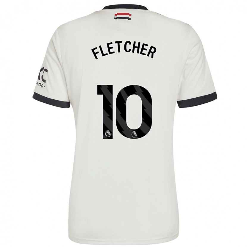 Danxen Mann Jack Fletcher #10 Off White Tredje Sett Drakt Trøye 2024/25 Skjorter T-Skjorte