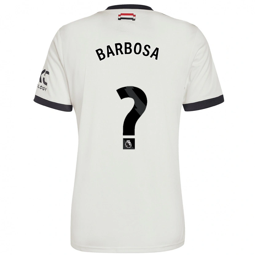 Danxen Mann Neithan Barbosa #0 Off White Tredje Sett Drakt Trøye 2024/25 Skjorter T-Skjorte