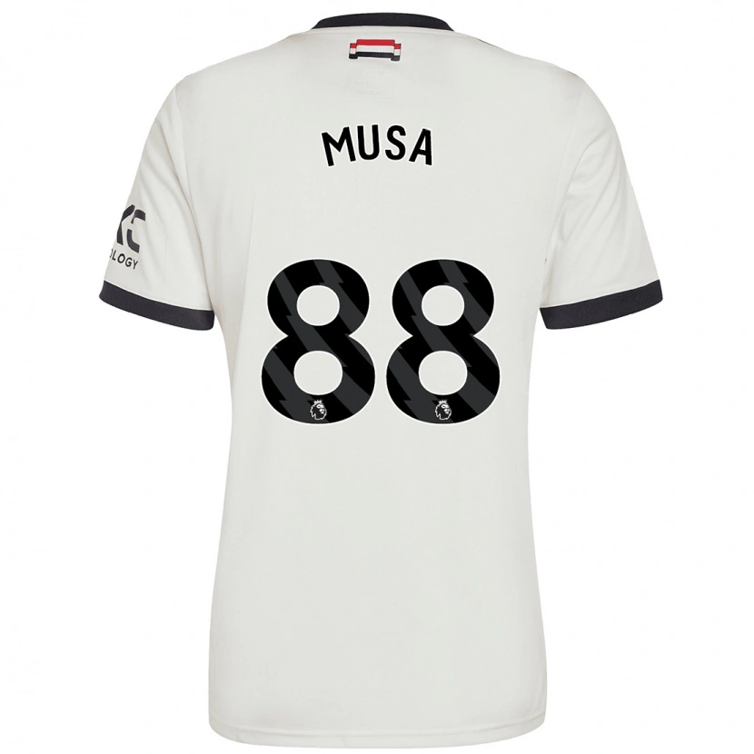 Danxen Mann Victor Musa #88 Off White Tredje Sett Drakt Trøye 2024/25 Skjorter T-Skjorte