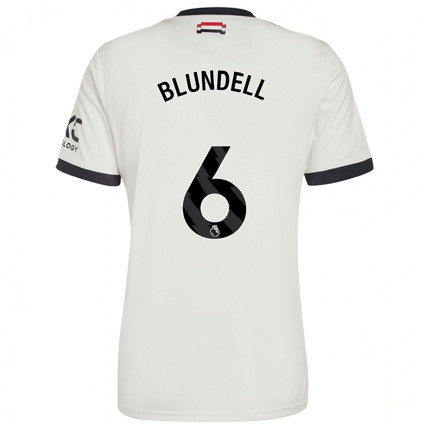Danxen Mann Hannah Blundell #6 Off White Tredje Sett Drakt Trøye 2024/25 Skjorter T-Skjorte