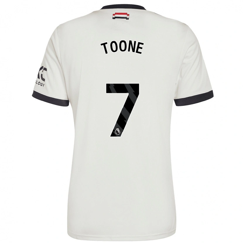 Danxen Mann Ella Toone #7 Off White Tredje Sett Drakt Trøye 2024/25 Skjorter T-Skjorte