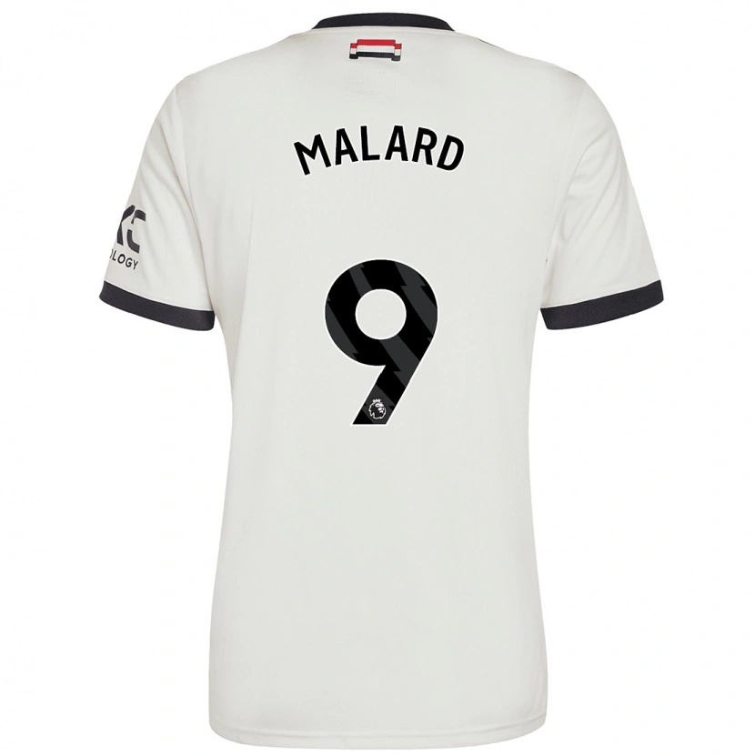 Danxen Mann Melvine Malard #9 Off White Tredje Sett Drakt Trøye 2024/25 Skjorter T-Skjorte