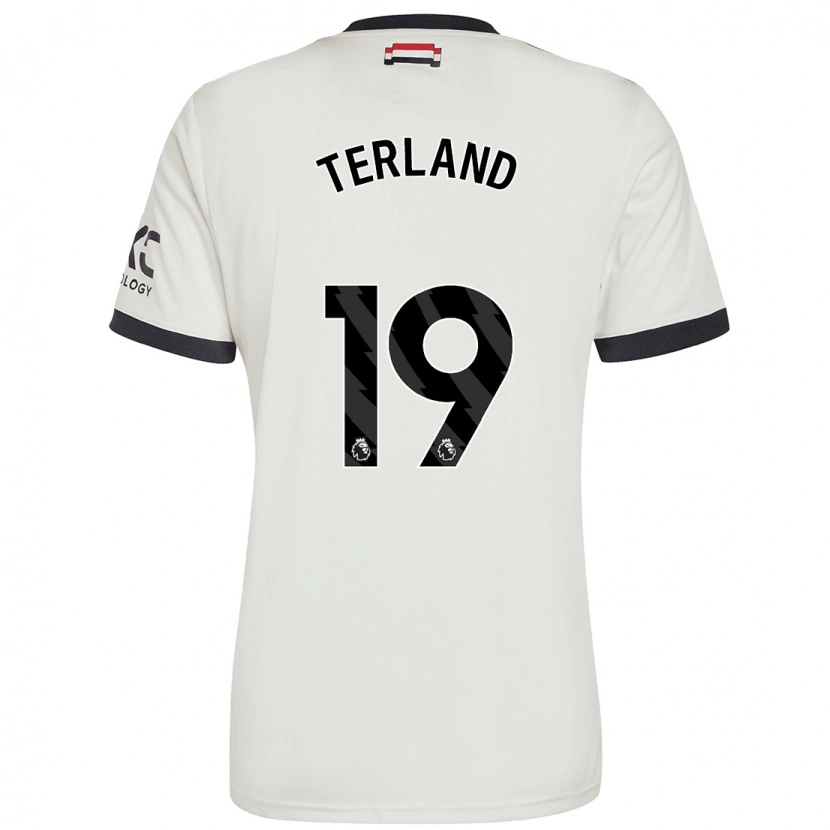 Danxen Mann Elisabeth Terland #19 Off White Tredje Sett Drakt Trøye 2024/25 Skjorter T-Skjorte