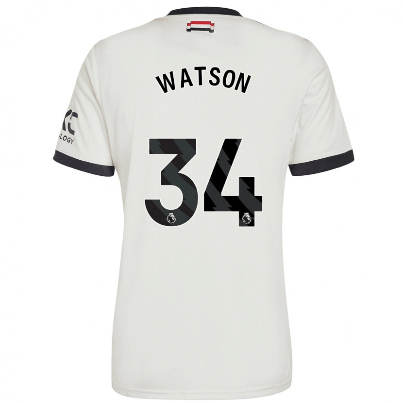 Danxen Mann Emma Watson #34 Off White Tredje Sett Drakt Trøye 2024/25 Skjorter T-Skjorte