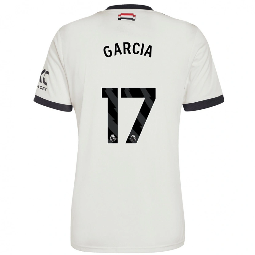Danxen Mann Lucia Garcia #17 Off White Tredje Sett Drakt Trøye 2024/25 Skjorter T-Skjorte