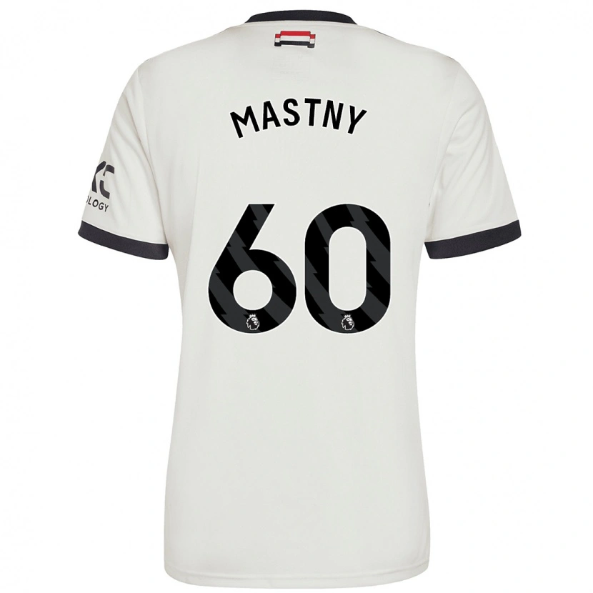 Danxen Mann Ondrej Mastny #60 Off White Tredje Sett Drakt Trøye 2024/25 Skjorter T-Skjorte