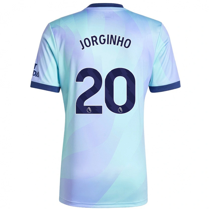 Danxen Mann Jorginho #20 Aqua Tredje Sett Drakt Trøye 2024/25 Skjorter T-Skjorte