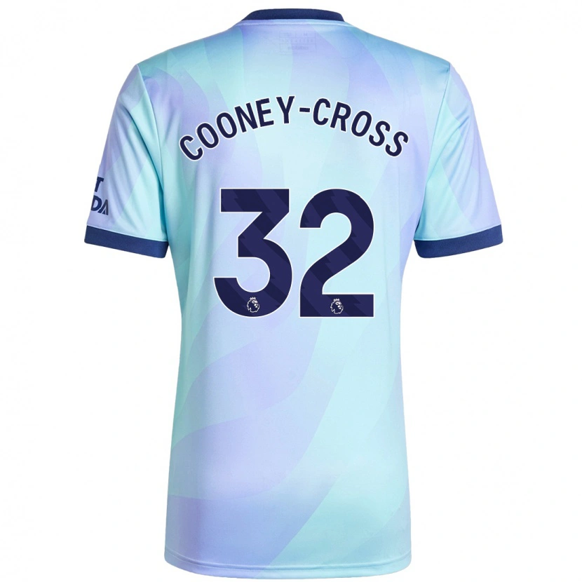 Danxen Mann Kyra Cooney-Cross #32 Aqua Tredje Sett Drakt Trøye 2024/25 Skjorter T-Skjorte