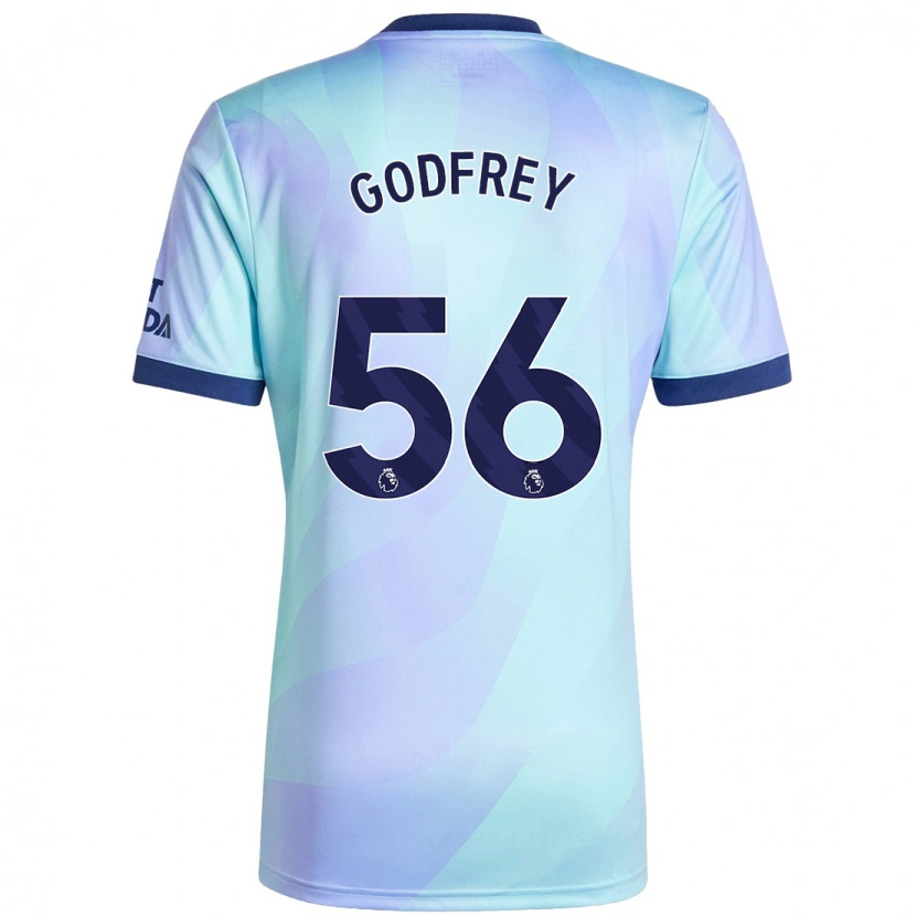 Danxen Mann Freya Godfrey #56 Aqua Tredje Sett Drakt Trøye 2024/25 Skjorter T-Skjorte