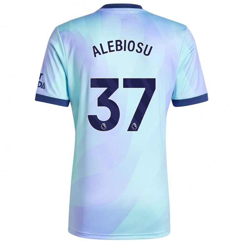 Danxen Mann Ryan Alebiosu #37 Aqua Tredje Sett Drakt Trøye 2024/25 Skjorter T-Skjorte