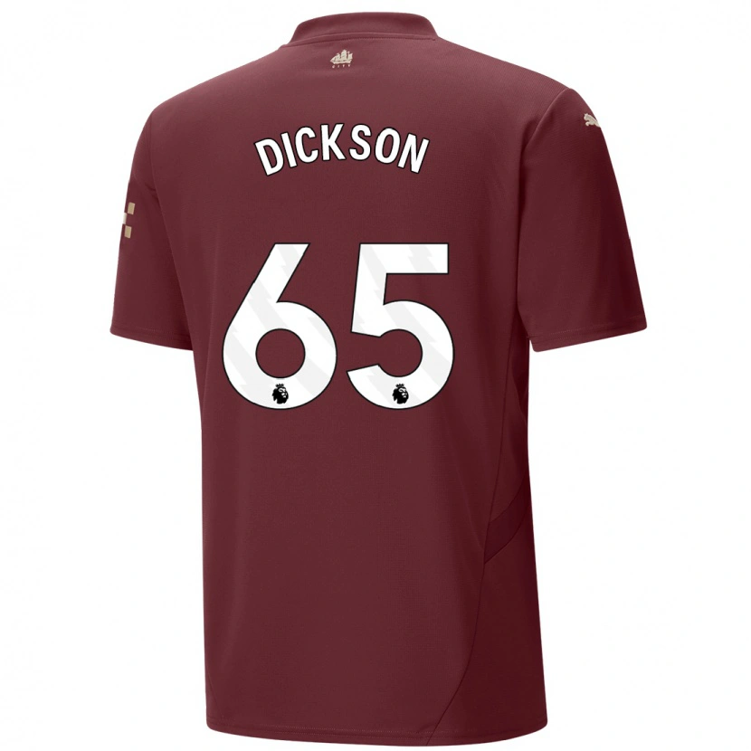 Danxen Mann Will Dickson #65 Rødbrun Tredje Sett Drakt Trøye 2024/25 Skjorter T-Skjorte