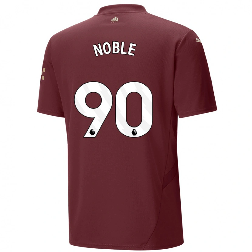 Danxen Mann Kian Noble #90 Rødbrun Tredje Sett Drakt Trøye 2024/25 Skjorter T-Skjorte