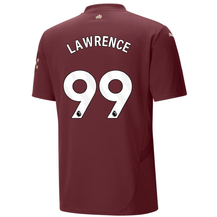 Danxen Mann Emilio Lawrence #99 Rødbrun Tredje Sett Drakt Trøye 2024/25 Skjorter T-Skjorte