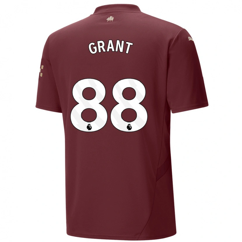 Danxen Mann True Grant #88 Rødbrun Tredje Sett Drakt Trøye 2024/25 Skjorter T-Skjorte