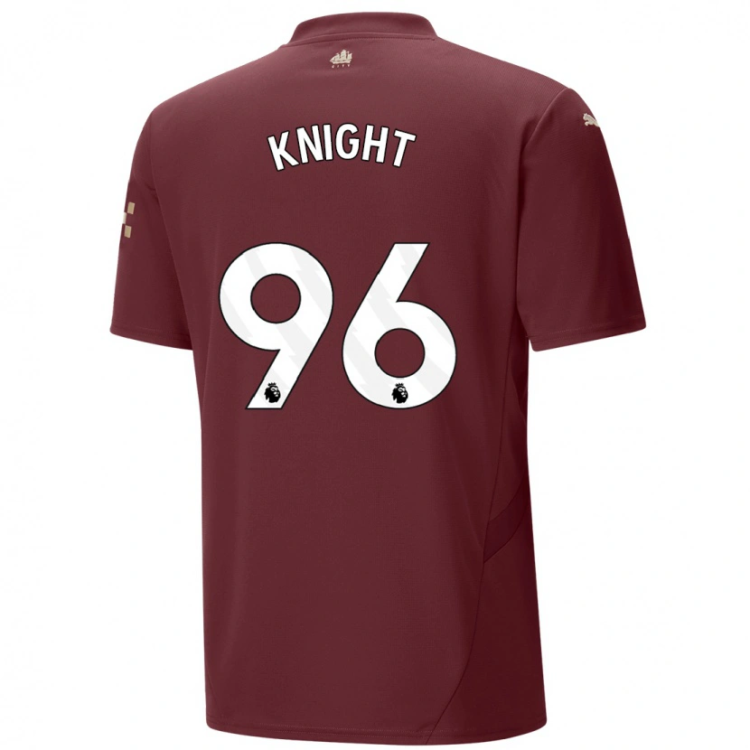 Danxen Mann Ben Knight #96 Rødbrun Tredje Sett Drakt Trøye 2024/25 Skjorter T-Skjorte