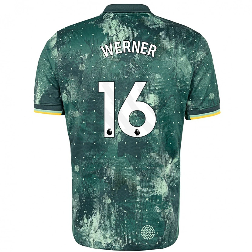 Danxen Mann Timo Werner #16 Mintgrønn Tredje Sett Drakt Trøye 2024/25 Skjorter T-Skjorte