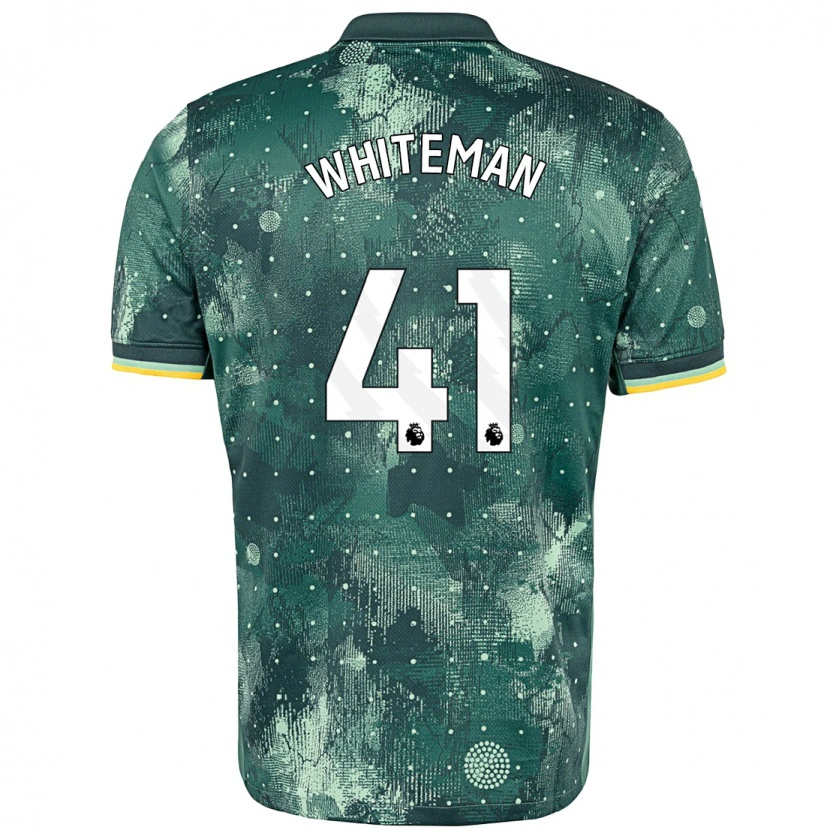 Danxen Mann Alfie Whiteman #41 Mintgrønn Tredje Sett Drakt Trøye 2024/25 Skjorter T-Skjorte