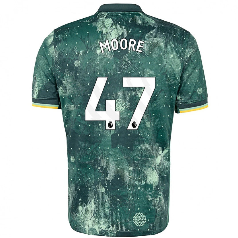 Danxen Mann Mikey Moore #47 Mintgrønn Tredje Sett Drakt Trøye 2024/25 Skjorter T-Skjorte