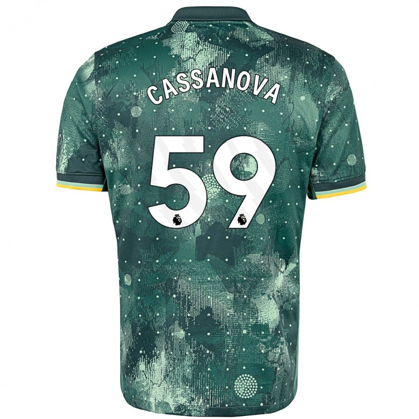 Danxen Mann Dante Cassanova #59 Mintgrønn Tredje Sett Drakt Trøye 2024/25 Skjorter T-Skjorte
