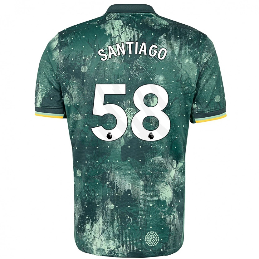 Danxen Mann Yago Santiago #58 Mintgrønn Tredje Sett Drakt Trøye 2024/25 Skjorter T-Skjorte
