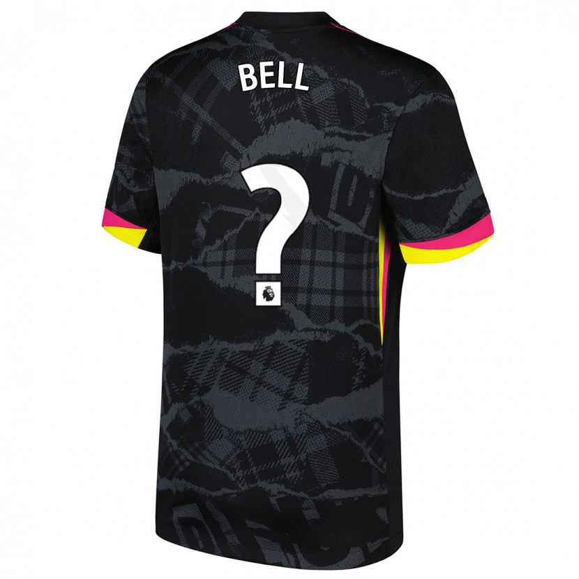 Danxen Mann Toby Bell #0 Svart Rosa Tredje Sett Drakt Trøye 2024/25 Skjorter T-Skjorte