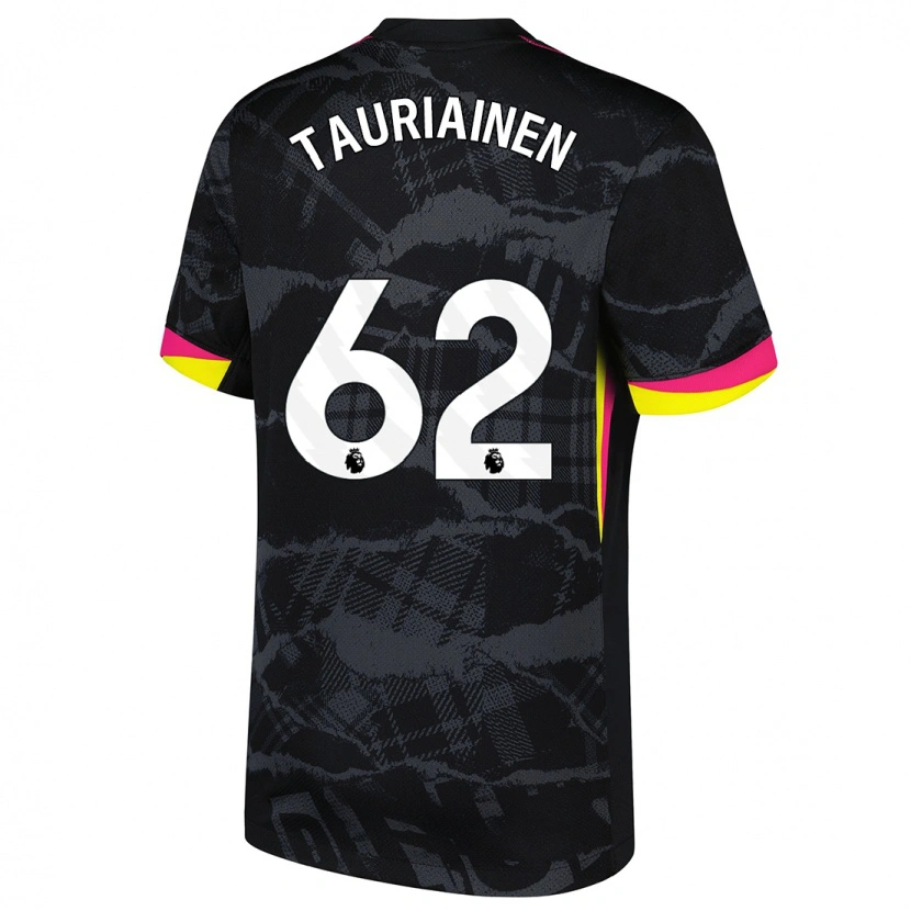 Danxen Mann Jimi Tauriainen #62 Svart Rosa Tredje Sett Drakt Trøye 2024/25 Skjorter T-Skjorte