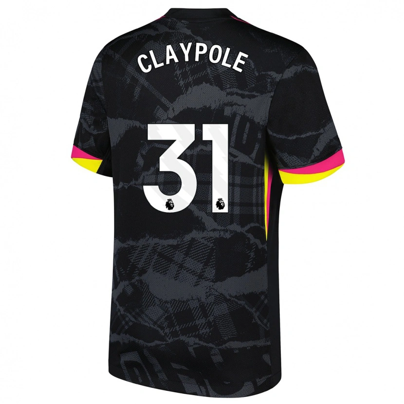 Danxen Mann Aimee Claypole #31 Svart Rosa Tredje Sett Drakt Trøye 2024/25 Skjorter T-Skjorte