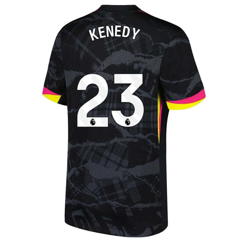 Danxen Mann Robert Kenedy #23 Svart Rosa Tredje Sett Drakt Trøye 2024/25 Skjorter T-Skjorte