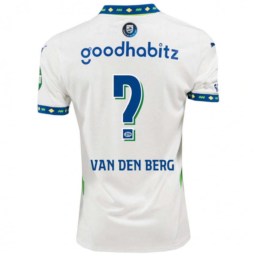 Danxen Mann Joel Van Den Berg #0 Hvit Mørkeblå Tredje Sett Drakt Trøye 2024/25 Skjorter T-Skjorte
