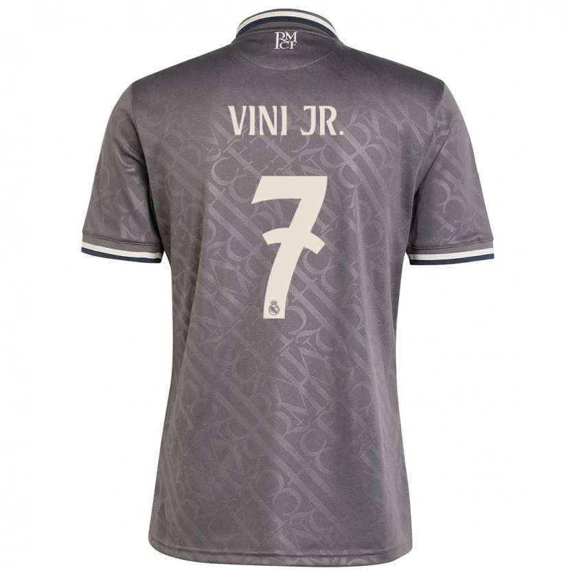Danxen Mann Vinicius Junior #7 Kull Tredje Sett Drakt Trøye 2024/25 Skjorter T-Skjorte