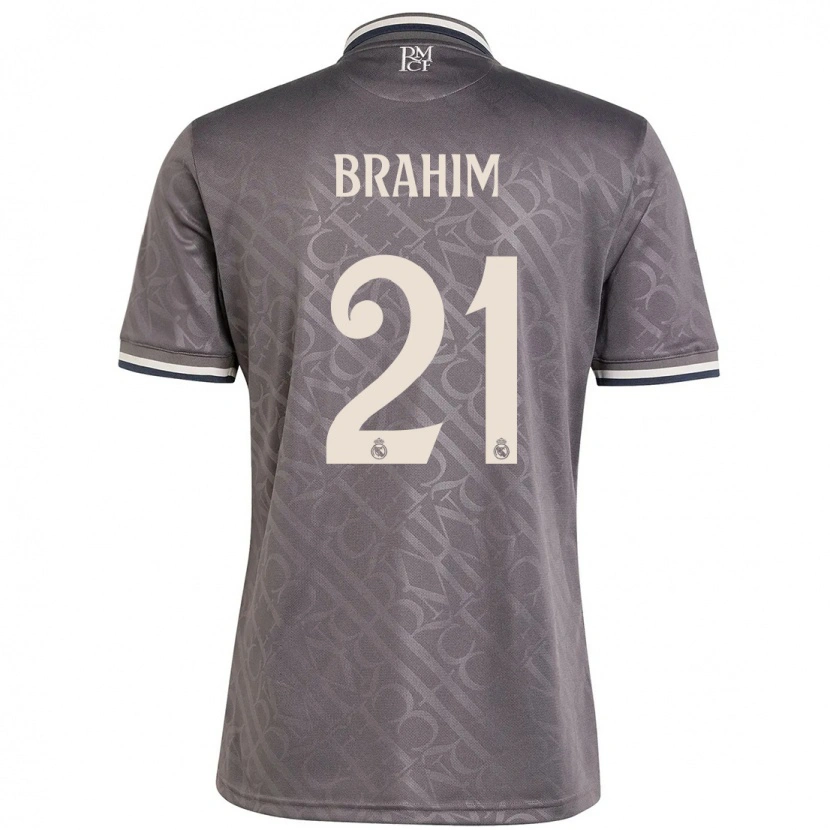 Danxen Mann Brahim Díaz #21 Kull Tredje Sett Drakt Trøye 2024/25 Skjorter T-Skjorte