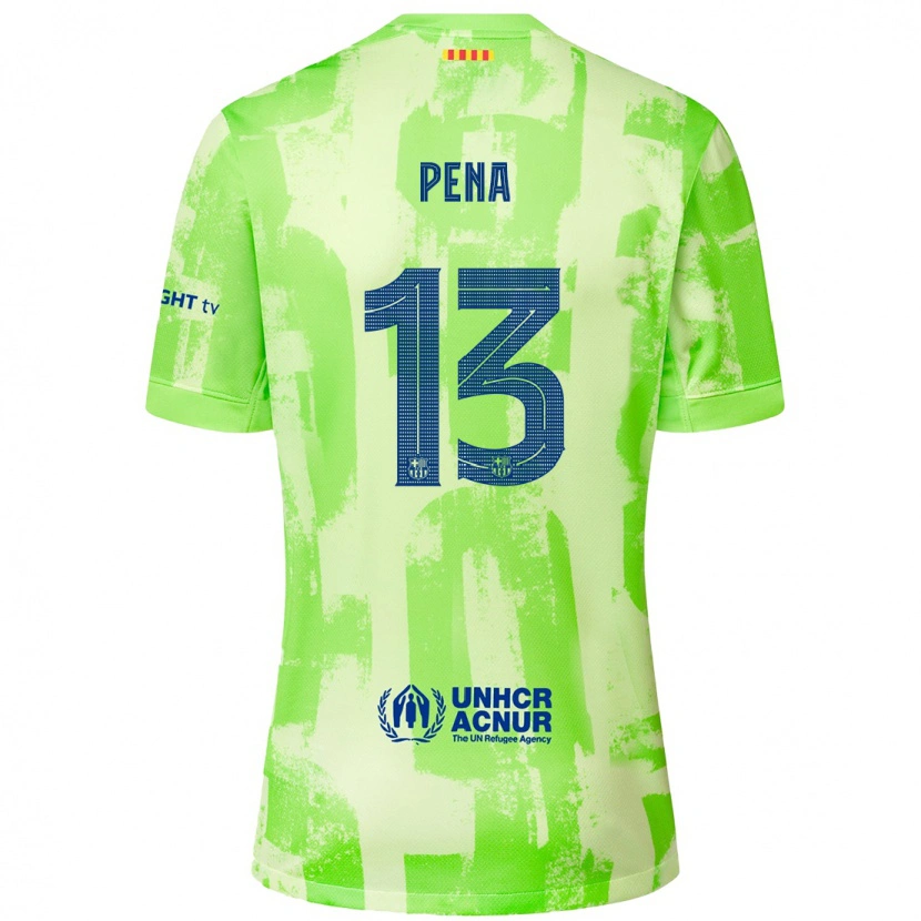 Danxen Mann Iñaki Peña #13 Lime Tredje Sett Drakt Trøye 2024/25 Skjorter T-Skjorte