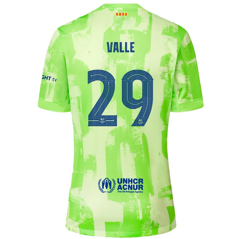 Danxen Mann Álex Valle #29 Lime Tredje Sett Drakt Trøye 2024/25 Skjorter T-Skjorte