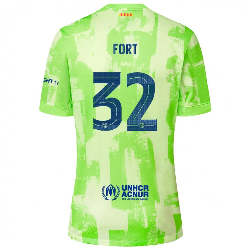 Danxen Mann Héctor Fort #32 Lime Tredje Sett Drakt Trøye 2024/25 Skjorter T-Skjorte