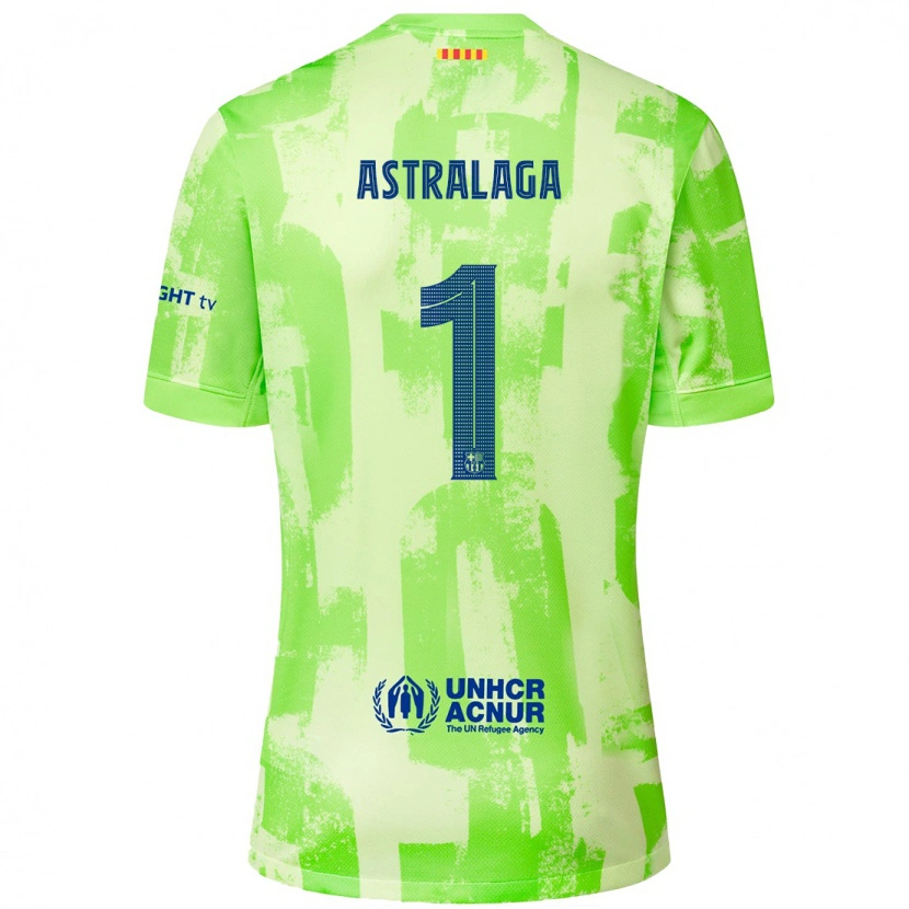 Danxen Mann Ander Astralaga #1 Lime Tredje Sett Drakt Trøye 2024/25 Skjorter T-Skjorte