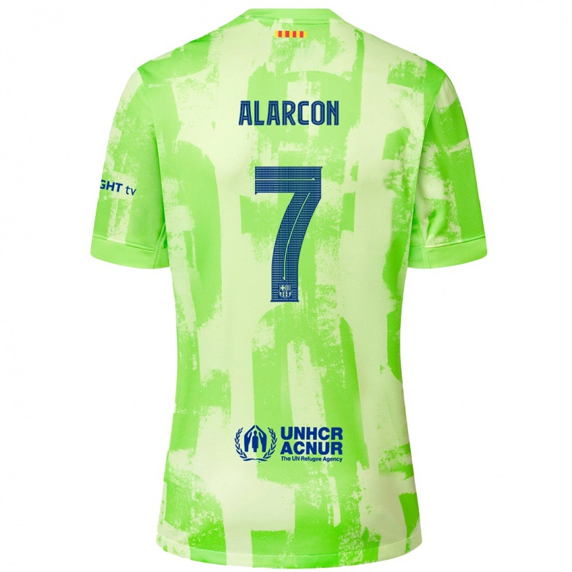 Danxen Mann Ángel Alarcón #7 Lime Tredje Sett Drakt Trøye 2024/25 Skjorter T-Skjorte