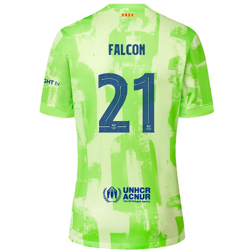 Danxen Mann Andrea Falcon #21 Lime Tredje Sett Drakt Trøye 2024/25 Skjorter T-Skjorte