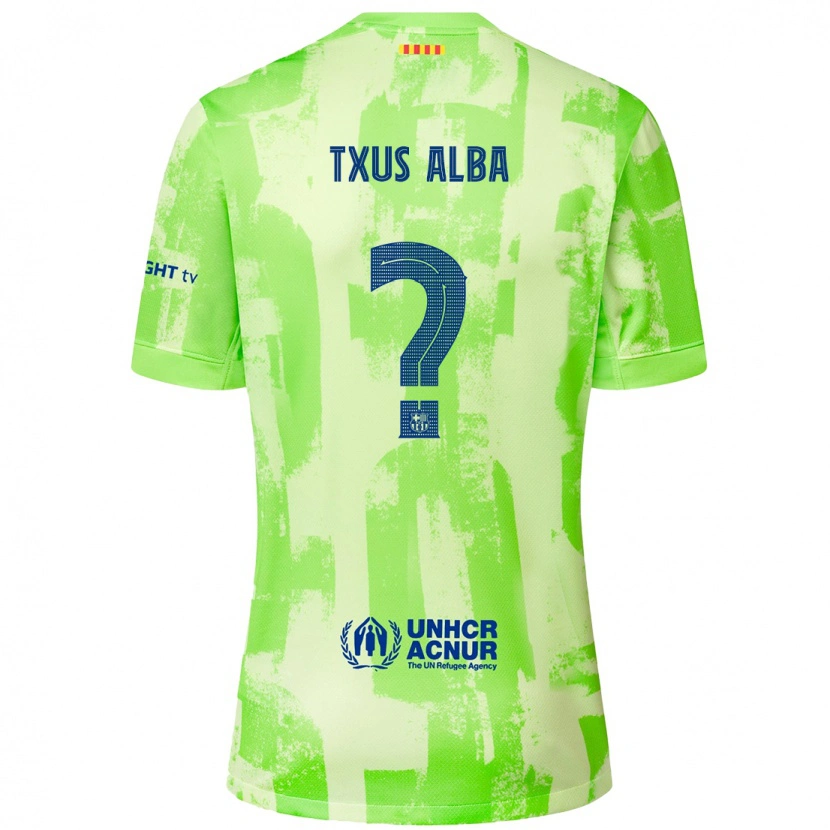 Danxen Mann Txus Alba #0 Lime Tredje Sett Drakt Trøye 2024/25 Skjorter T-Skjorte