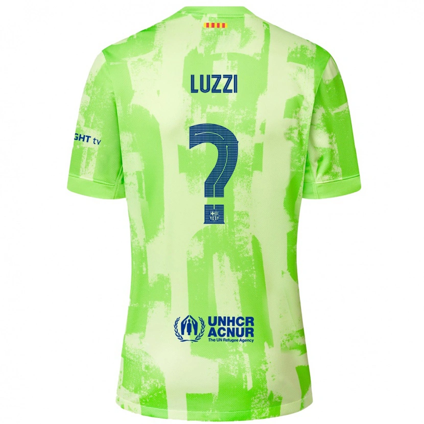 Danxen Mann Fabian Luzzi #0 Lime Tredje Sett Drakt Trøye 2024/25 Skjorter T-Skjorte