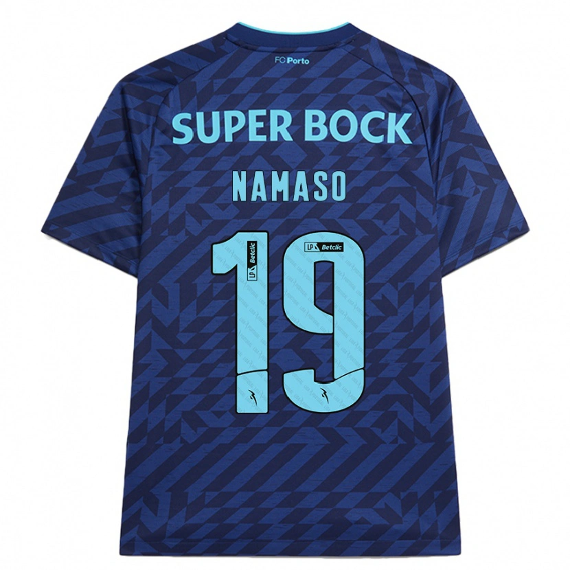 Danxen Mann Danny Namaso #19 Marineblå Tredje Sett Drakt Trøye 2024/25 Skjorter T-Skjorte