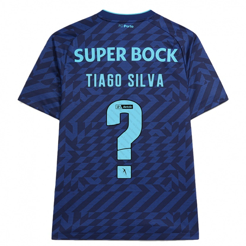 Danxen Mann Tiago Silva #0 Marineblå Tredje Sett Drakt Trøye 2024/25 Skjorter T-Skjorte