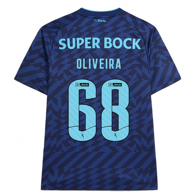 Danxen Mann André Oliveira #68 Marineblå Tredje Sett Drakt Trøye 2024/25 Skjorter T-Skjorte