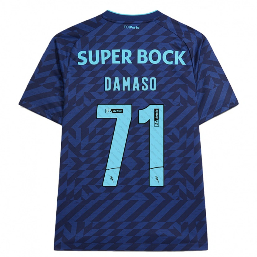 Danxen Mann Nico Damaso #71 Marineblå Tredje Sett Drakt Trøye 2024/25 Skjorter T-Skjorte