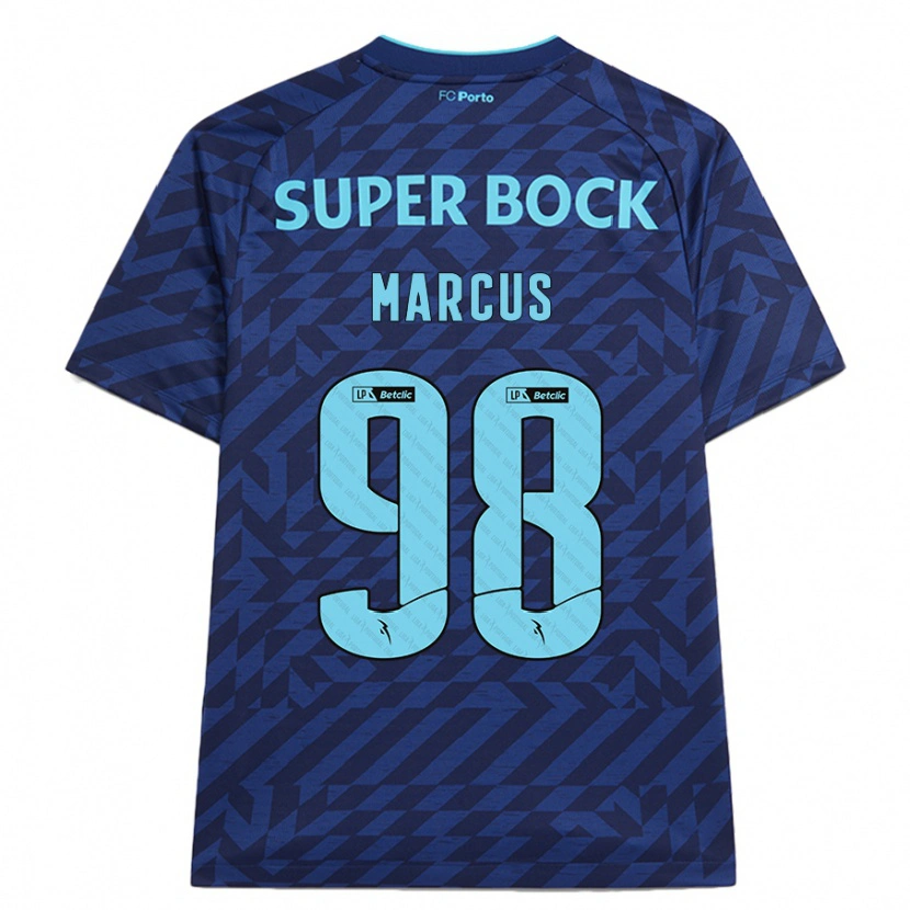 Danxen Mann Abraham Marcus #98 Marineblå Tredje Sett Drakt Trøye 2024/25 Skjorter T-Skjorte