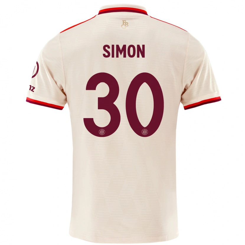 Danxen Mann Carolin Simon #30 Sengetøy Tredje Sett Drakt Trøye 2024/25 Skjorter T-Skjorte
