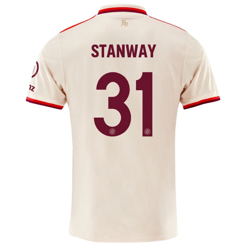 Danxen Mann Georgia Stanway #31 Sengetøy Tredje Sett Drakt Trøye 2024/25 Skjorter T-Skjorte