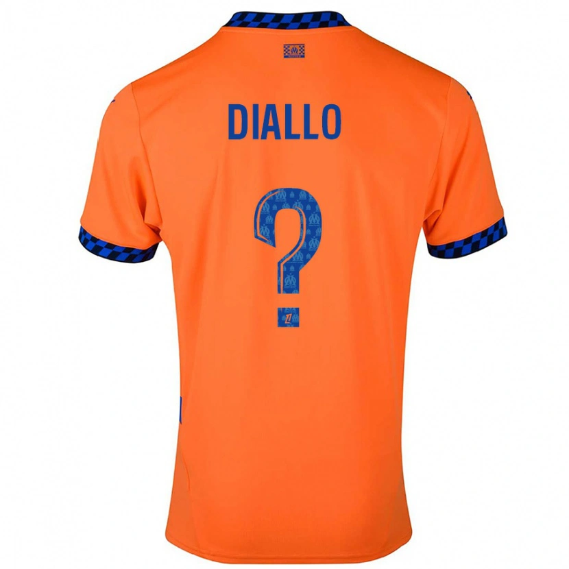 Danxen Mann Mouhamed Diallo #0 Oransje Mørkeblå Tredje Sett Drakt Trøye 2024/25 Skjorter T-Skjorte