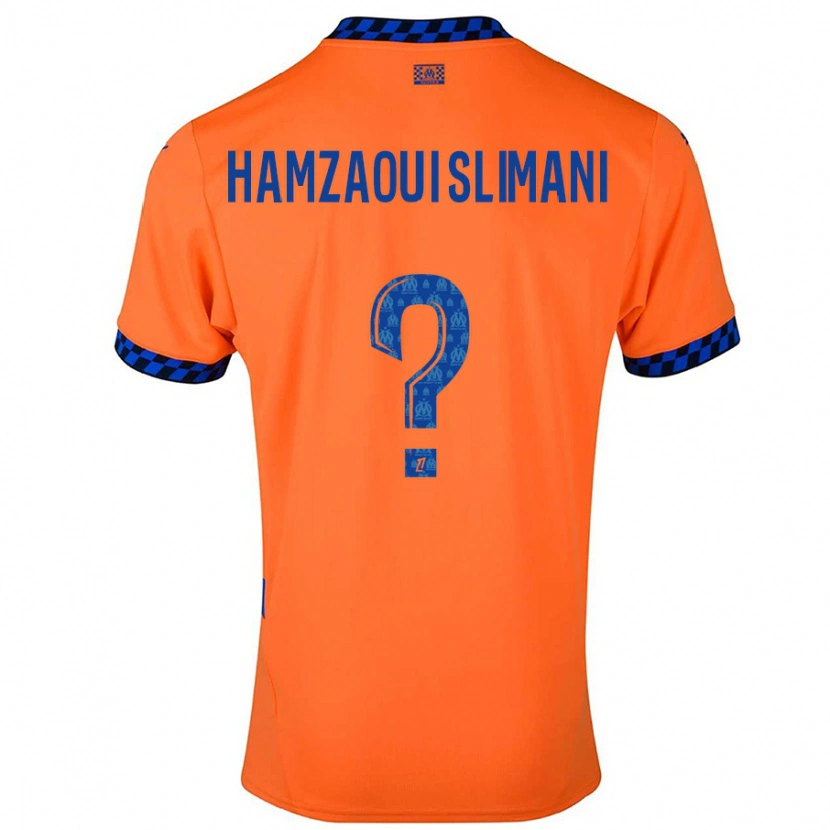 Danxen Mann Hilan Hamzaoui Slimani #0 Oransje Mørkeblå Tredje Sett Drakt Trøye 2024/25 Skjorter T-Skjorte